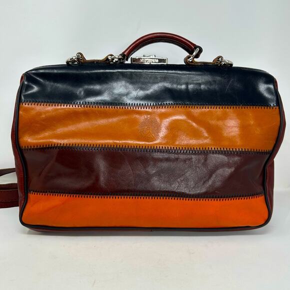 Mutsaeks Netherlands Designer Briefcase Bag - LEATHER Color Block - Picture 12 of 12